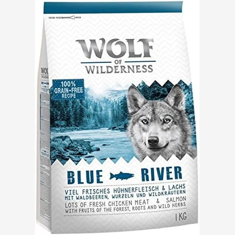 Wolf of Wilderness Blue River dry dog food salmon 12kg
