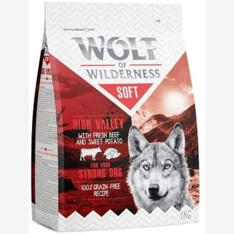Wolf of Wilderness Soft High Valley beef semi-moist dog food